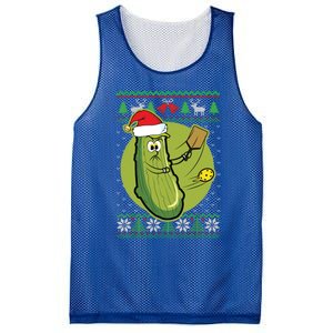 Pickleball Santa Claus Ugly Christmas Pattern Funny Gift Mesh Reversible Basketball Jersey Tank