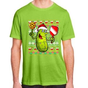 Pickleball Santa Claus Ugly Christmas Pattern Gift Adult ChromaSoft Performance T-Shirt