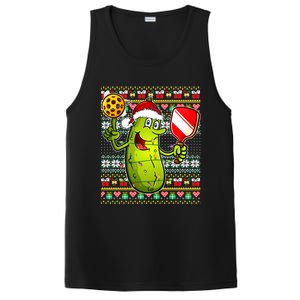 Pickleball Santa Claus Ugly Christmas Pattern Gift PosiCharge Competitor Tank