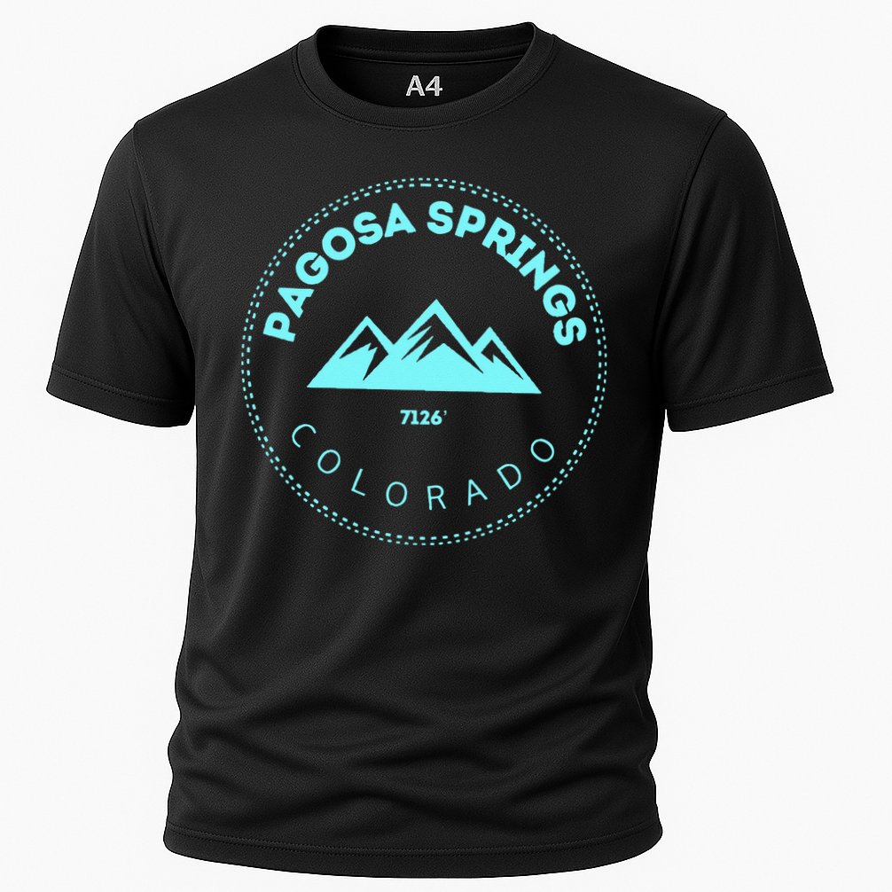 Pagosa Springs Colorado Mountain Town Elevated CO Skiing Performance Shirt