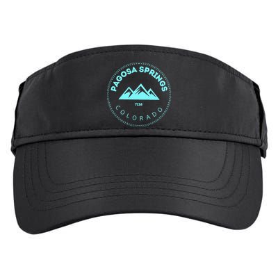 Pagosa Springs Colorado Mountain Town Elevated CO Skiing Adult Drive Performance Visor