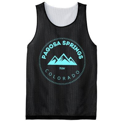 Pagosa Springs Colorado Mountain Town Elevated CO Skiing Mesh Reversible Basketball Jersey Tank