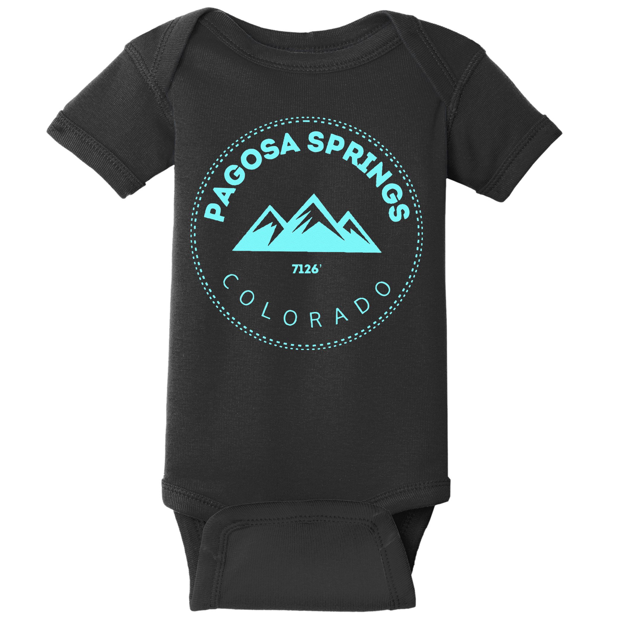 Pagosa Springs Colorado Mountain Town Elevated CO Skiing Baby Bodysuit