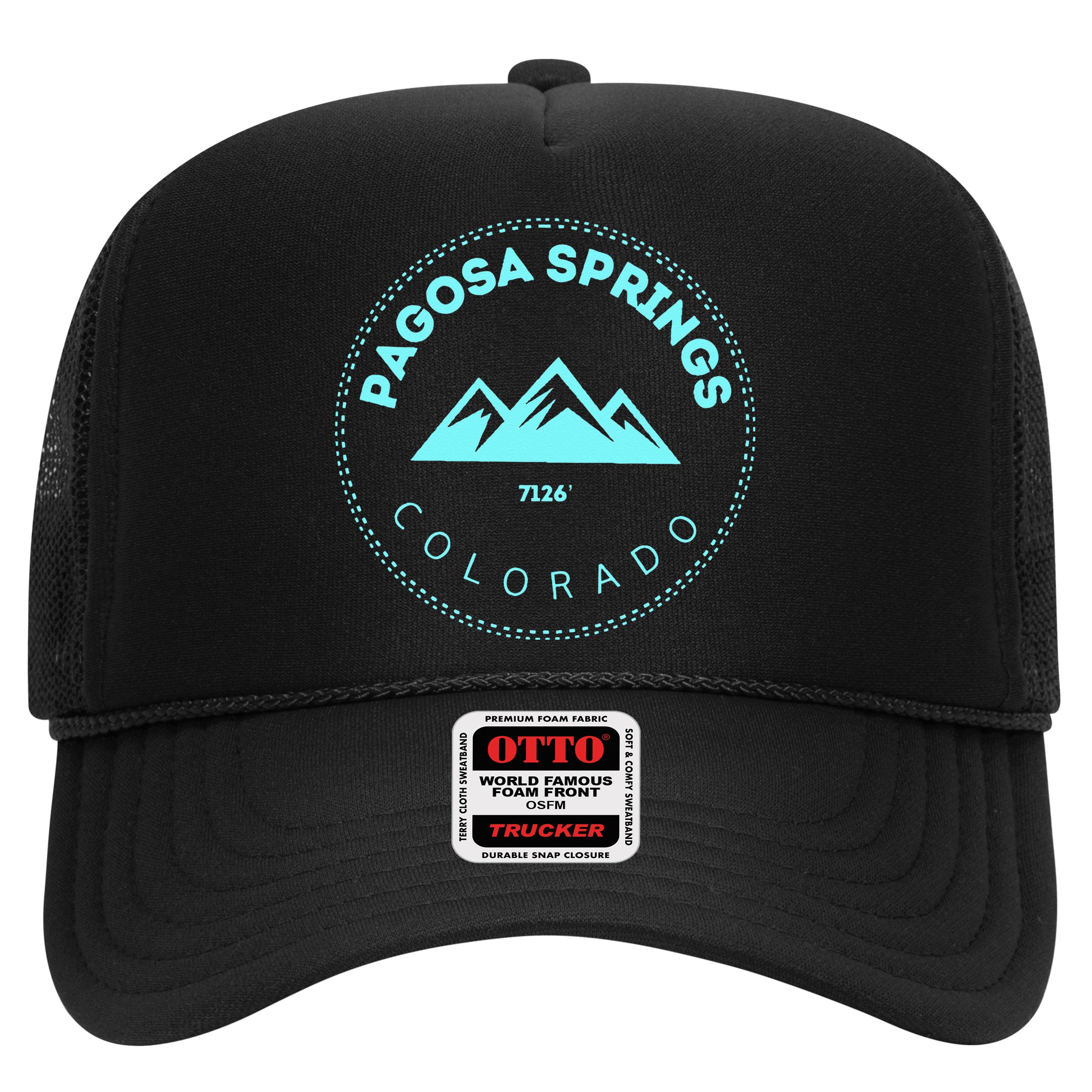 Pagosa Springs Colorado Mountain Town Elevated CO Skiing Hat