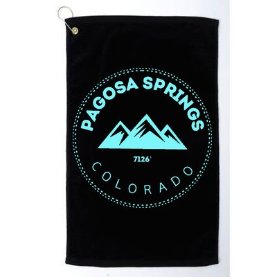 Pagosa Springs Colorado Mountain Town Elevated CO Skiing Golf Towel
