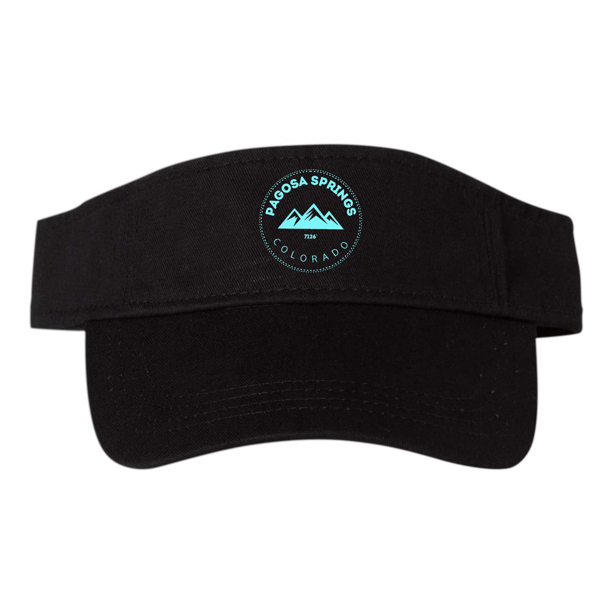 Pagosa Springs Colorado Mountain Town Elevated CO Skiing Visor