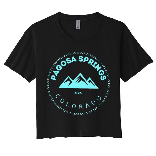 Pagosa Springs Colorado Mountain Town Elevated CO Skiing Crop Top