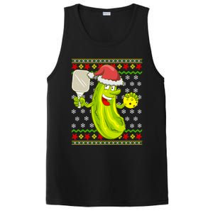 Pickleball Santa Claus Ugly Christmas Pattern Gift PosiCharge Competitor Tank