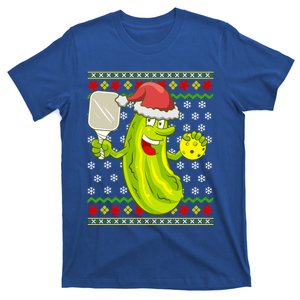 Pickleball Santa Claus Ugly Christmas Pattern Gift T-Shirt