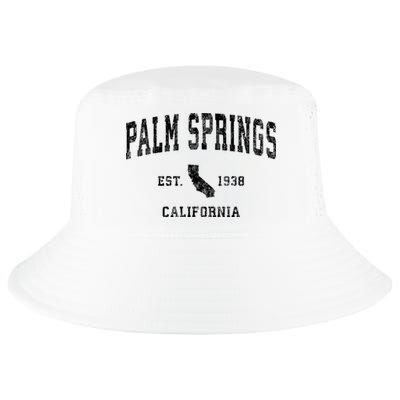 Palm Springs California Ca Vintage Established Athletic Sports Design Cool Comfort Performance Bucket Hat