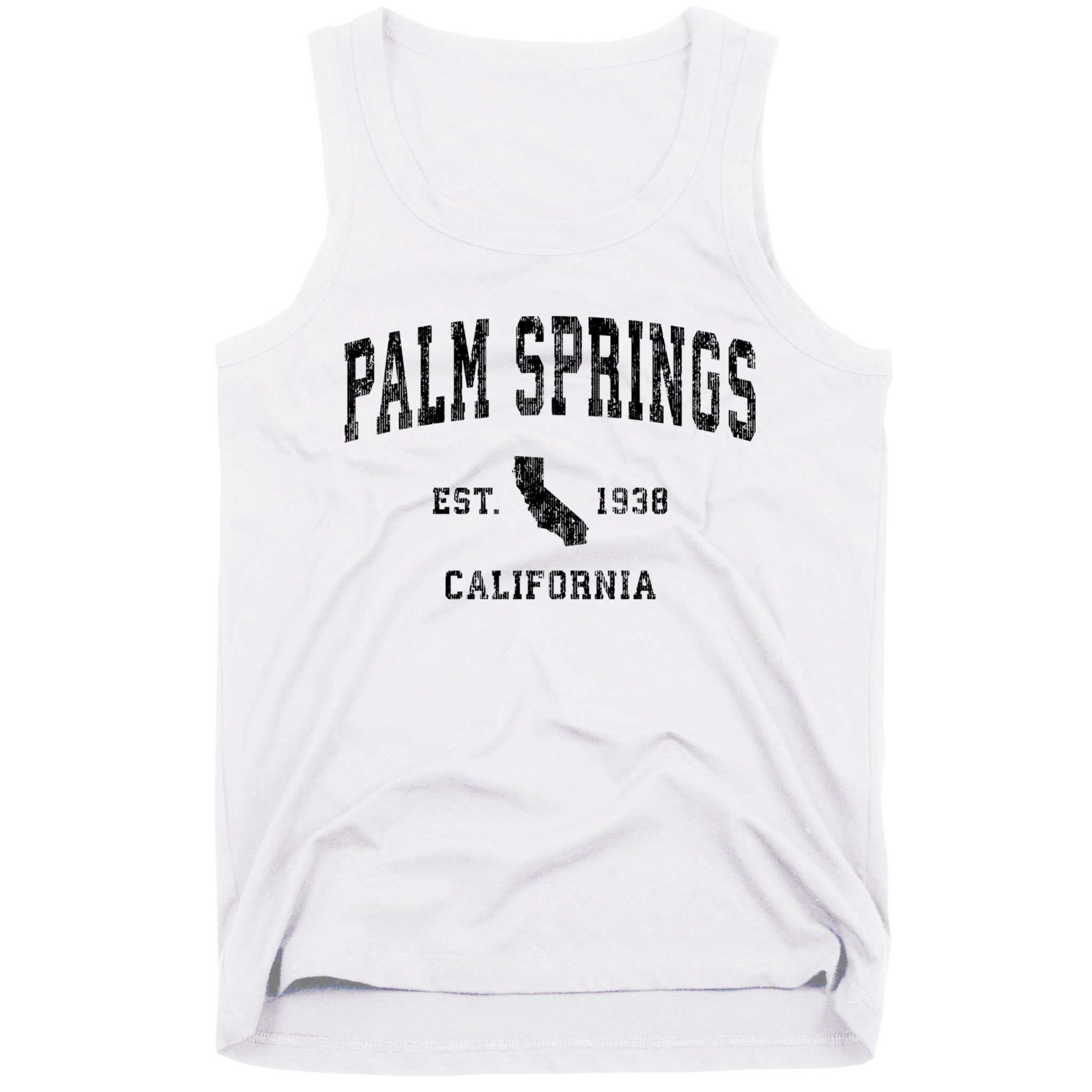 Palm Springs California Ca Vintage Established Athletic Sports Design Tank Top