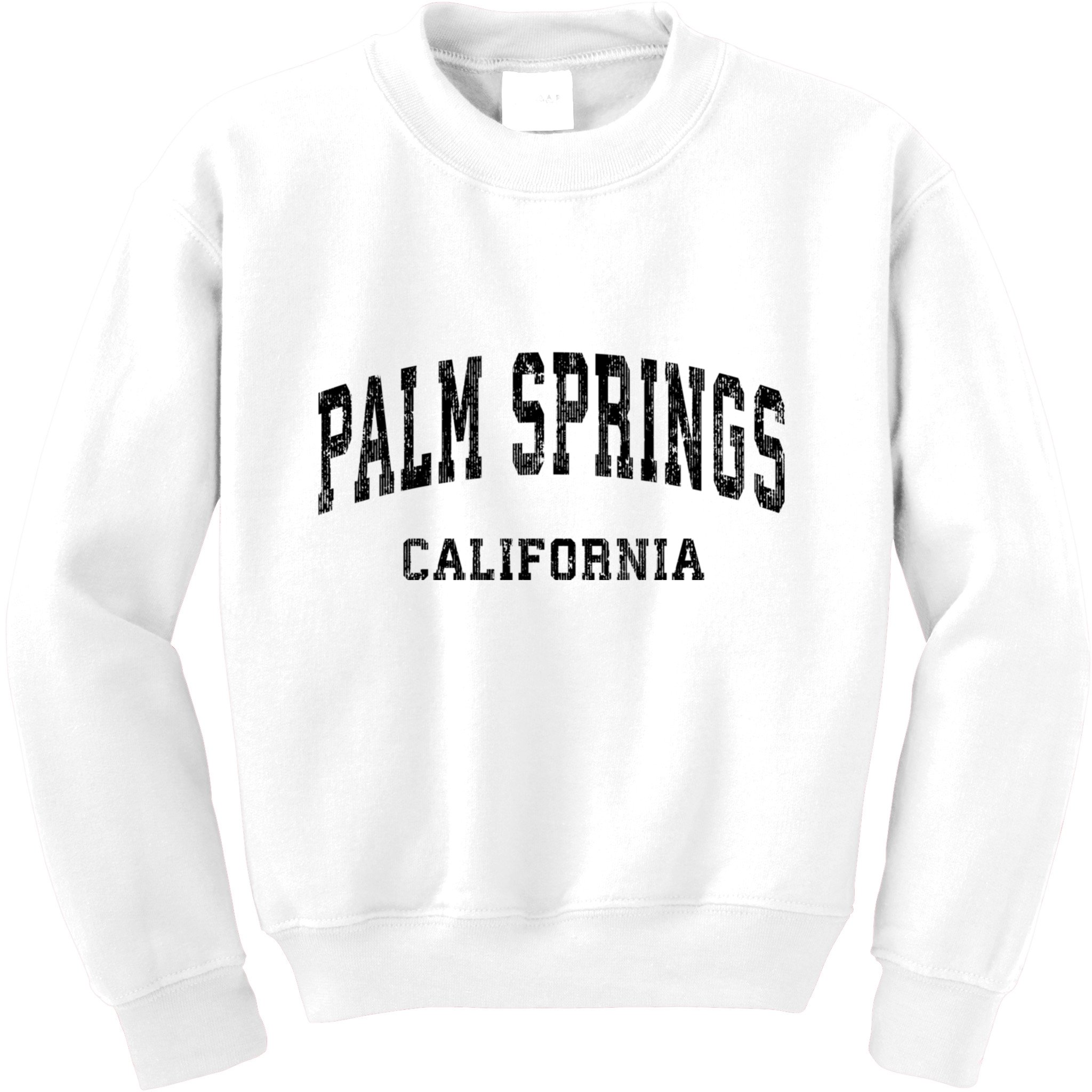 Palm Springs California Ca Vintage Varsity Sports Design Kids Sweatshirt