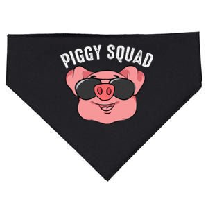 Piggy Squad Cute Pig Farmer Animal Lovers Funny Farm Gift USA-Made Doggie Bandana