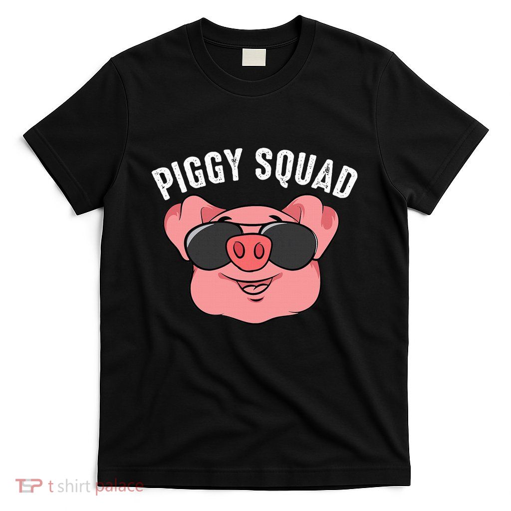 Piggy Squad Cute Pig Farmer Animal Lovers Funny Farm Gift T-Shirt