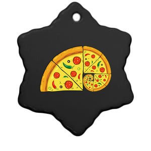 Pizza Salami Cheese Quick Math Fractions Math Teachers Ceramic Star Ornament