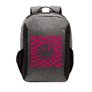 Pink Smile Checkered Retro Vector Backpack