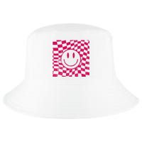 Pink Smile Checkered Retro Cool Comfort Performance Bucket Hat