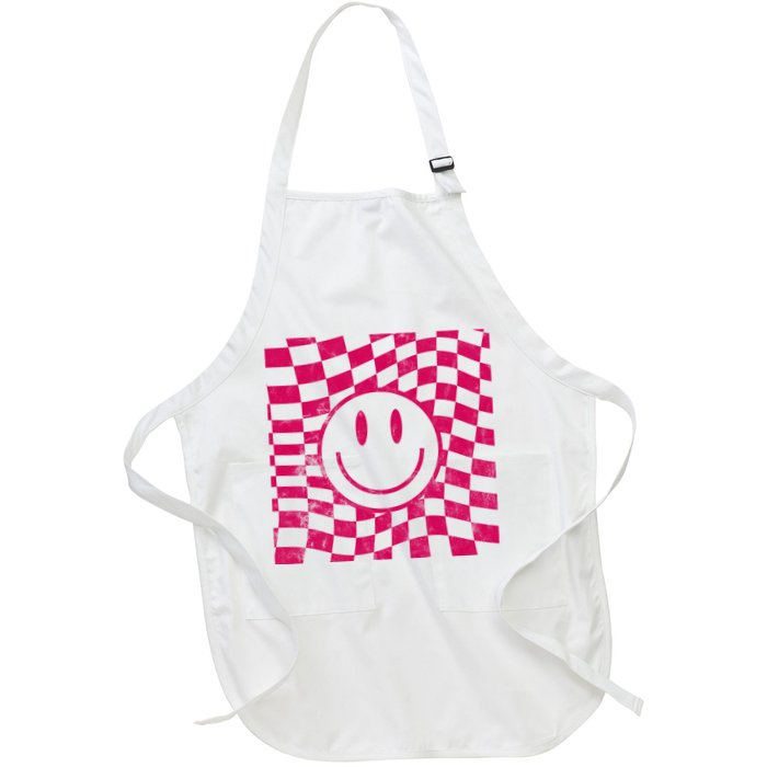 Pink Smile Checkered Retro Apron