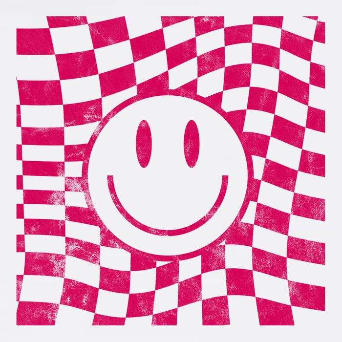 Pink Smile Checkered Retro Apron