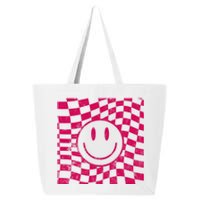 Pink Smile Checkered Retro 25L Jumbo Tote