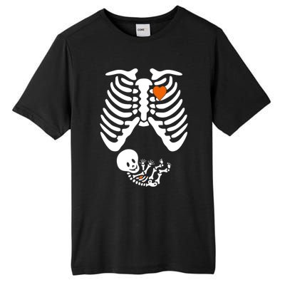 Pregnant Skeleton Costume Halloween Pregnancy Gift Tall Fusion ChromaSoft Performance T-Shirt