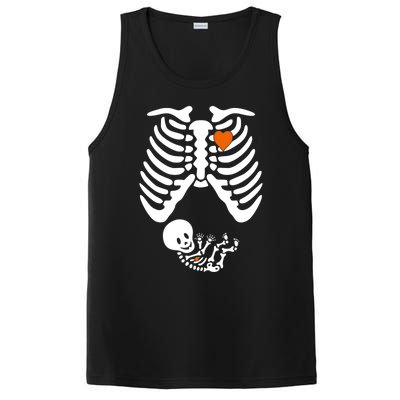 Pregnant Skeleton Costume Halloween Pregnancy Gift PosiCharge Competitor Tank