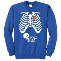 Pregnant Skeleton Costume Halloween Pregnancy Gift Sweatshirt