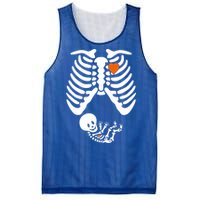 Pregnant Skeleton Costume Halloween Pregnancy Gift Mesh Reversible Basketball Jersey Tank