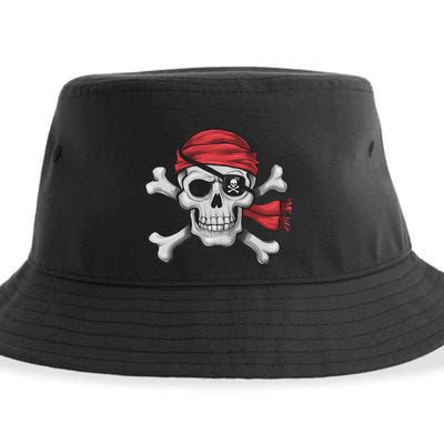Pirate Skull Crossbones Halloween Costume Boy Sustainable Bucket Hat