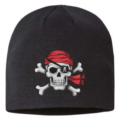 Pirate Skull Crossbones Halloween Costume Boy Sustainable Beanie