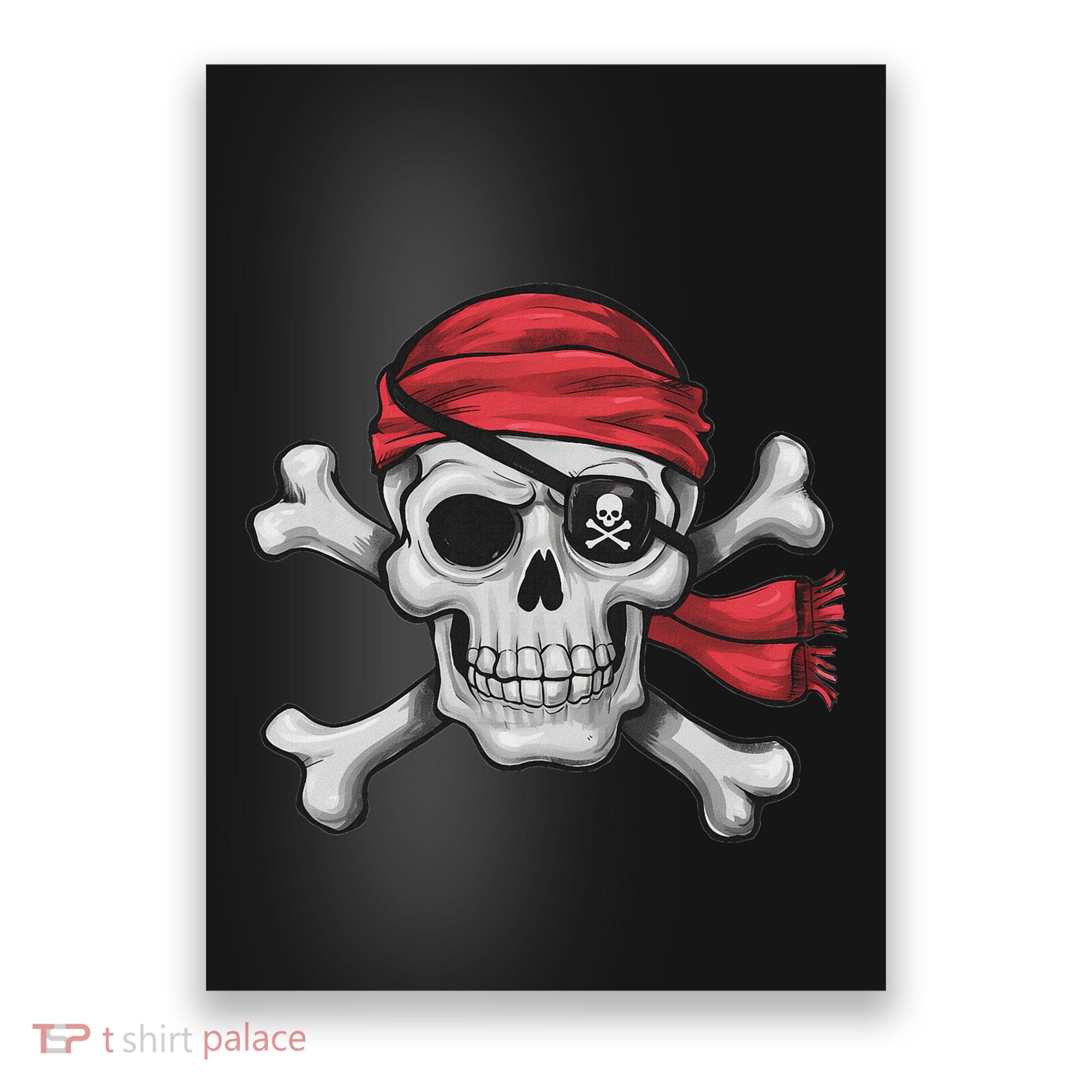 Pirate Skull Crossbones Halloween Costume Boy Poster