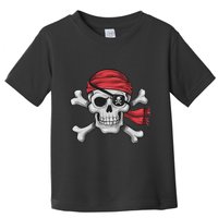 Pirate Skull Crossbones Halloween Costume Boy Toddler T-Shirt