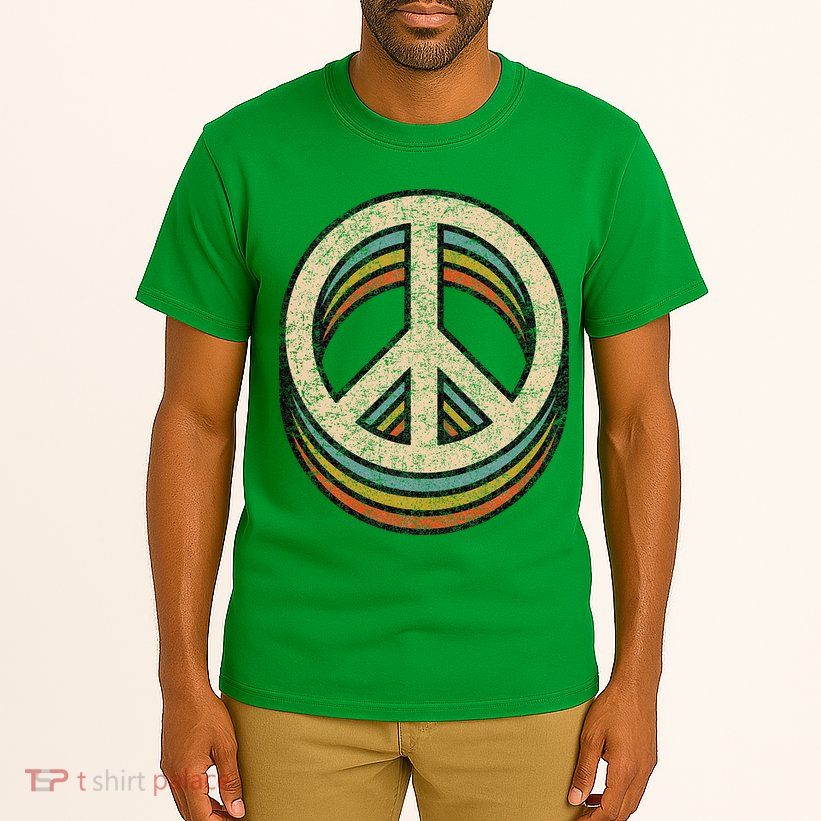 Peace Sign Cool Vintage 60s 70s 80s Women Casual Tall T-Shirt