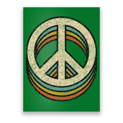 Peace Sign Cool Vintage 60s 70s 80s Women Casual Poster