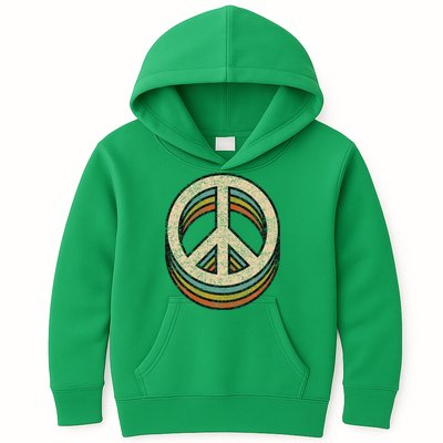 Peace Sign Cool Vintage 60s 70s 80s Women Casual Kids Hoodie