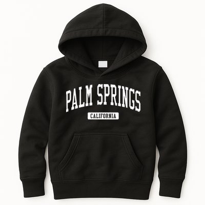 Palm Springs California Ca Vintage Athletic Sports Design Kids Hoodie