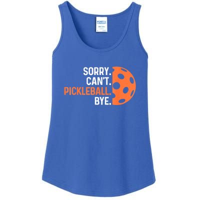 Pickleballers Sorry Cant Pickleball Bye Pickleball Player Gift For Sport Fan Ladies Essential Tank