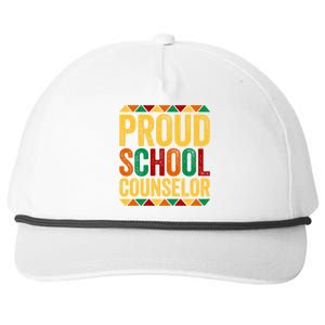 Proud School Counselor Gift Historical Black Gift Snapback Five-Panel Rope Hat