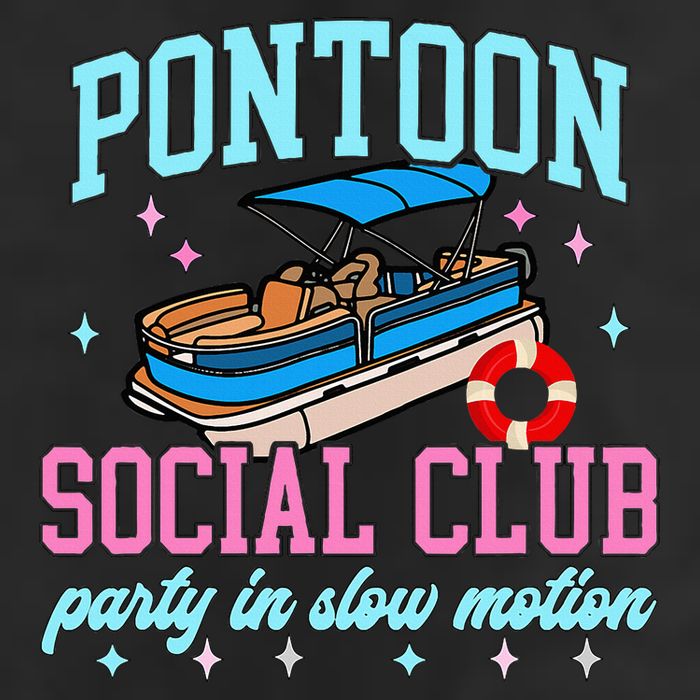 Pontoon Social Club Party In Slow Motion Pontoon Boat Adult Drive Performance Visor