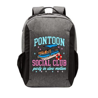 Pontoon Social Club Party In Slow Motion Pontoon Boat Vector Backpack