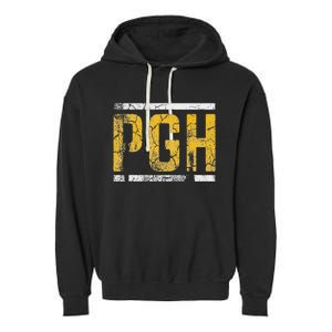 Pittsburgh Steel City Pennsylvania 412 Home Garment-Dyed Fleece Hoodie