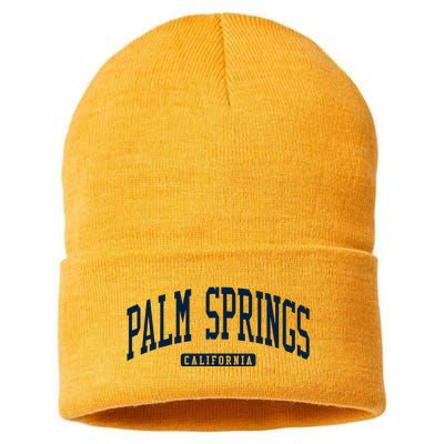 Palm Springs California Ca College University Style Sustainable Knit Beanie