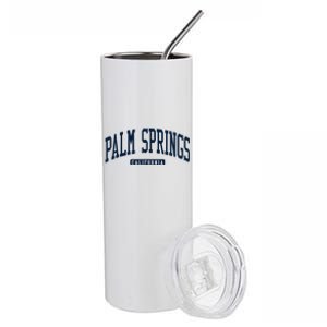 Palm Springs California Ca College University Style Stainless Steel Tumbler