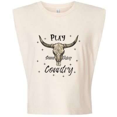 Play Something Country Garment-Dyed Women's Muscle Tee