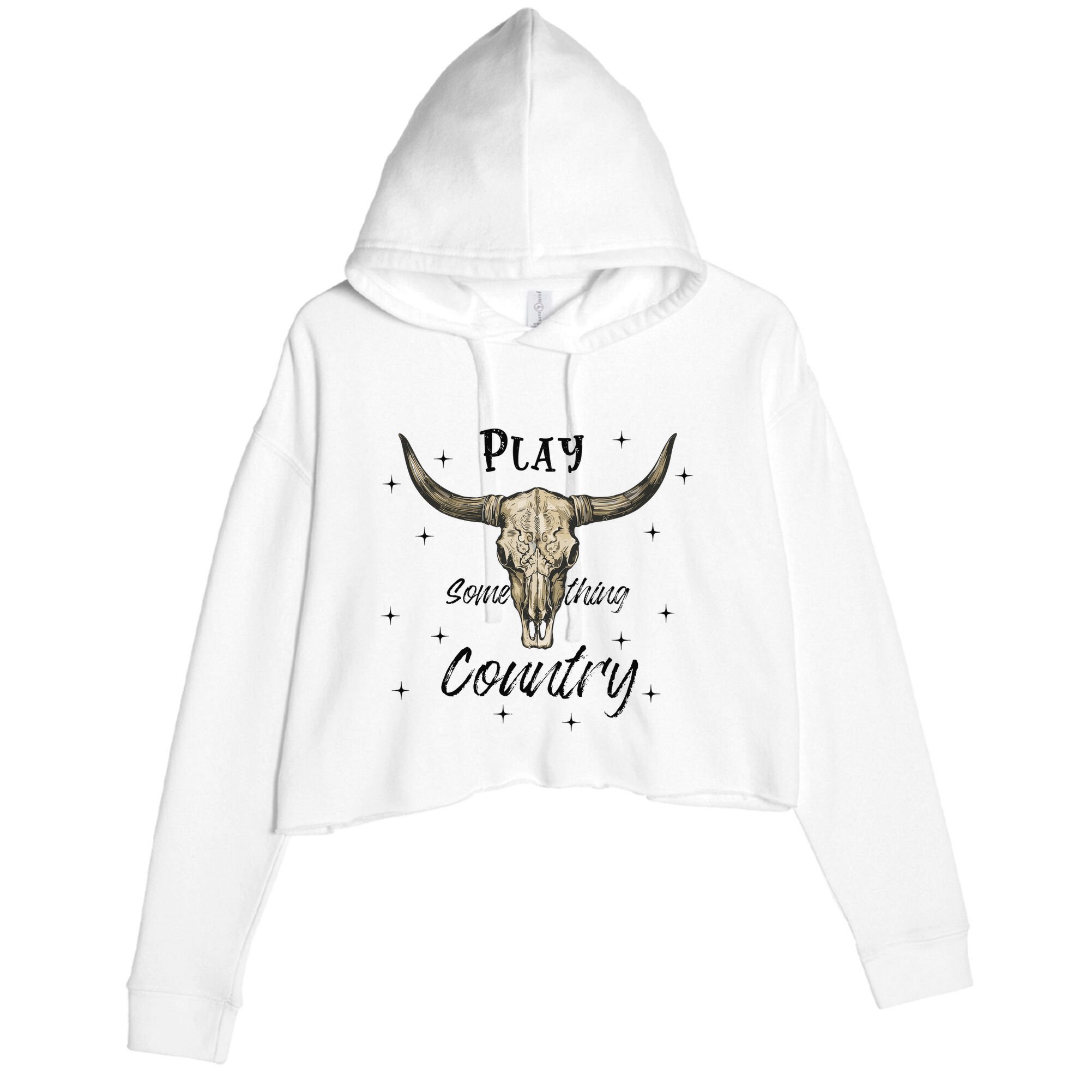 Play Something Country Crop Fleece Hoodie