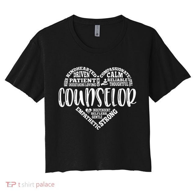 Proud School Counselor Student Counseling Profession Crop Top