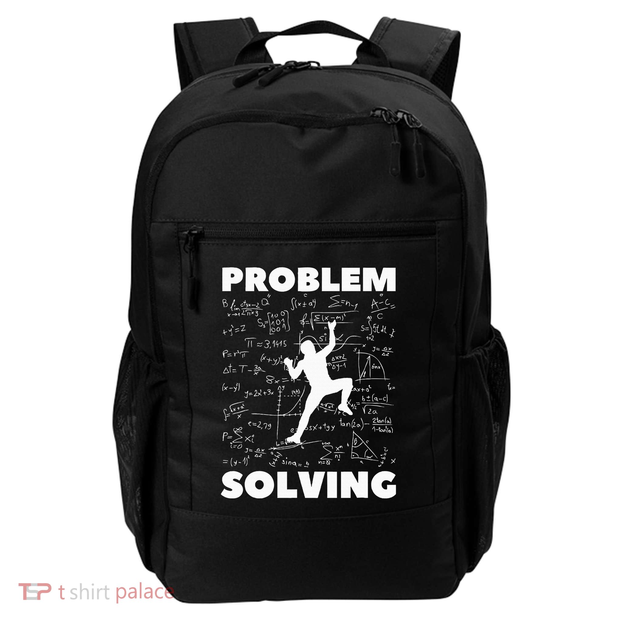 Problem Solving Climber Gift Rock Climbing Bouldering Pun Daily Commute Backpack