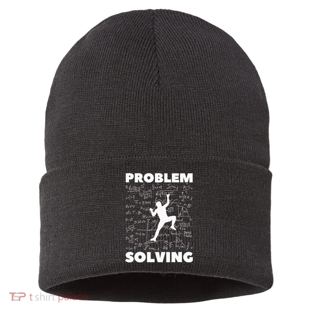 Problem Solving Climber Gift Rock Climbing Bouldering Pun Sustainable Knit Beanie