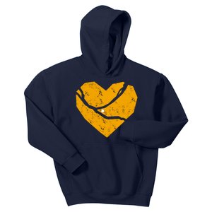 Pittsburgh Steel City Broken Heart Kids Hoodie