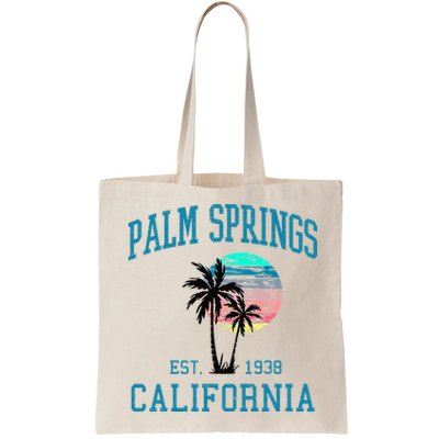 Palm Springs California Beach Vintage Palm Trees Summer Bag